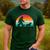Retro Sasquatch Lover Doxie Wiener Dog Walker Bigfoot Walking a Dog Dachshund Weiner Dog Dad Weenie Small Men's Casual T-Shirt Forest