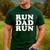 Run Dad Run Marathon Running Spectator Shirt T-Shirt Men's Casual T-Shirt Forest