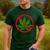 Say No Cannabis Anti-Marijuana Retro Weed Parent Dad Mom Men's Casual T-Shirt Forest