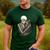 Skeleton Hugging Cat Halloween Cat Lover Cat Mom Dad Men's Casual T-Shirt Forest