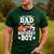 All Star Dad Of The Birthday Boy Basketball Soccer Sport Men's Casual T-Shirt Forest