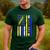 T21 Dad American Flag Down Syndrome Awareness Men's Casual T-Shirt Forest T21 Dad American Flag Down Syndrome Awareness Men's Casual T-Shirt Forest