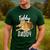 Tabby Daddy Cat Lover Saying Graphic Men's Casual T-Shirt Forest
