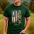 USA American Flag Archery Dad Men's Casual T-Shirt Forest