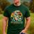 Vintage Fatherhood Is A Walk In The Park Dad T Rex Dinosaur Men's Casual T-Shirt Forest