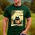 Vintage Japanese Cat Book Lovers Librarian Cat Dad Teacher Men's Casual T-Shirt Forest