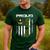 Vintage Proud Army Dad With American Flag Men's Casual T-Shirt Forest