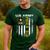 Vintage US Army Proud Dad With American Flag Men's Casual T-Shirt Forest