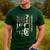 Vintage USA Flag Billiards Player Proud Pool Dad Men's Casual T-Shirt Forest