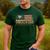 Vintage USA Flag Chicken Dad Stars Men's Casual T-Shirt Forest