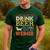 Weiner Dachshund Dad Drink Beer Hang With Dog Vintage Men's Casual T-Shirt Forest