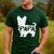Yorkshire Terrier Papa Dog Puppy Doggie Pet Lover Yorkie Dad Men's Casual T-Shirt Forest
