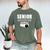 2026 Senior Bowling Dad Bowling Team Parent Helper Men's Comfort Colors T-Shirt Moss
