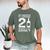 21st Birthday Dad Mom 21 Year Old My Daughter Squad Men's Comfort Colors T-Shirt Moss