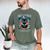 Abibliophobia Cat Reading Bookworm Reader Nerd For Men Women Girls Kids Men's Comfort Colors T-Shirt Moss