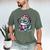 Adorable Book Lover Basilisk With Reading Glasses Cute Men's Comfort Colors T-Shirt Moss