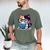 Adorable Book Lover Calico Cat With Reading Glasses Cute For Men Women Kids Men's Comfort Colors T-Shirt Moss