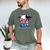Adorable Book Lover Cow With Reading Glasses Cute Men's Comfort Colors T-Shirt Moss