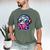 Adorable Book Lover Robot With Reading Glasses Cute Men's Comfort Colors T-Shirt Moss