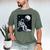 Aesthetic Spaceman Astronaut On The Moon Space Introvert Men's Comfort Colors T-Shirt Moss