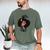 African Woman Educated Graduation 2019 Proud Men's Comfort Colors T-Shirt Moss