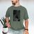 American Flag USA Patriot Boxer Dog Dad Men's Comfort Colors T-Shirt Moss
