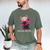 Axolotl Book Lover Librarian Reading Library Readers Men's Comfort Colors T-Shirt Moss