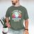 Axolotl Kids Teens Retro Sunset I Love My Daddy Men's Comfort Colors T-Shirt Moss