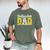 Ballpark Dad Baseball Softball Dad Of Ballers Men's Comfort Colors T-Shirt Moss