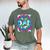 Best Dad Ever Colorful Tie Dye Fathers Day Men's Comfort Colors T-Shirt Moss