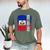 Best Haitian Dad Ever Haiti Daddy Father's Day Men's Comfort Colors T-Shirt Moss