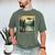 Bigfoot Sasquatch Alien Spaceship UFO Introvert Bruh Men's Comfort Colors T-Shirt Moss