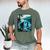 Bigfoot Sasquatch Loch Ness Monster Introvert Bruh Men's Comfort Colors T-Shirt Moss