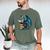 Book Lover Bookworm Reading Books Dragon Sci-Fi Character Men's Comfort Colors T-Shirt Moss