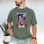 Book Lover Tarot Card The Reader Mystic Skeleton Men's Comfort Colors T-Shirt Moss