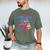 Books Fireworks And Freedom 4th Of July Book Lover Men's Comfort Colors T-Shirt Moss