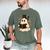 Books Ghost Reading Book Halloween Library Cat Fall Men's Comfort Colors T-Shirt Moss