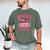 Books Are My Valentine Coquette Bow Book Flower Girl Women Men's Comfort Colors T-Shirt Moss