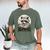 Booktrovert Raccoon Reading And Coffee For Book Lover Men's Comfort Colors T-Shirt Moss
