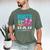 Boots Or Bows Dad Loves You Gender Reveal Party Men's Comfort Colors T-Shirt Moss