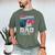 Burnouts Or Bows Your Dad Loves You Gender Reveal Men's Comfort Colors T-Shirt Moss