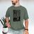 Camo Deer American Flag Graphic Hunting Men Dad Boys Men's Comfort Colors T-Shirt Moss