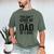 You Can't Scare Me I'm a Dad Of 5 Kids Father's Day Men's Comfort Colors T-Shirt Moss