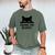 Cat For Cat Lover Mom Dad Cat Judging You Silently Men's Comfort Colors T-Shirt Moss