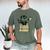 Cat Reading Book Men's Comfort Colors T-Shirt Moss