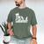 The CatFather Cat Dad T Shirt Cat Lover For Men Premium Tri-Blend Men's Comfort Colors T-Shirt Moss