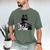 The Catfather Fathersday Best Birthday Cat Dad Men's Comfort Colors T-Shirt Moss
