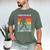 Cheer Dad Cheerleading Bigfoot Men's Comfort Colors T-Shirt Moss