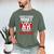 Cheer Dad Cheerleading Fathers Day Men's Comfort Colors T-Shirt Moss