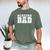 Cheer Dad Cheer Leading Cheer Leading Men Dad Fathers Day Men's Comfort Colors T-Shirt Moss
